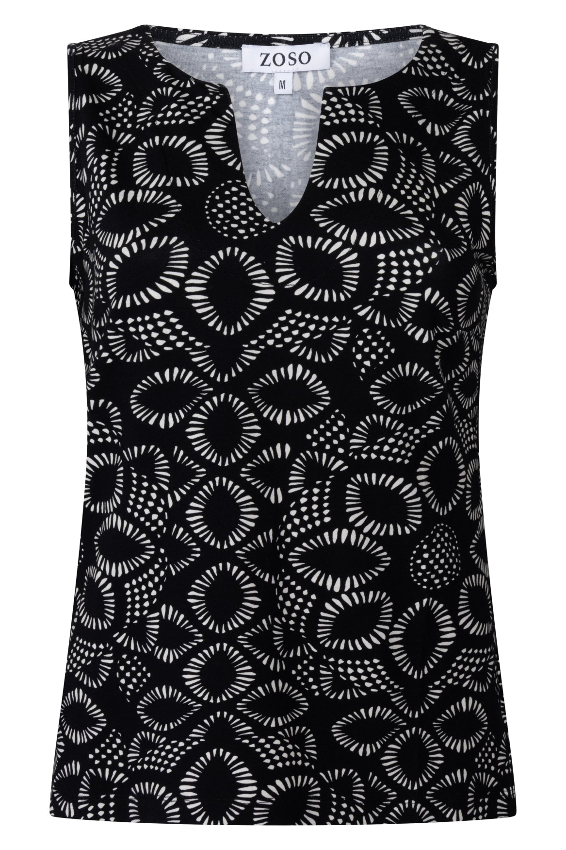 Zwarte top Eva met viscose - Castelijn mode